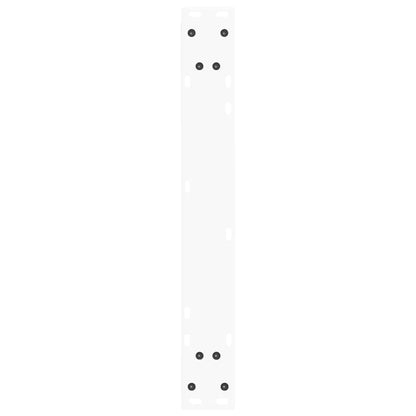 Gambe per Tavolo Pranzo a V 2 pz Bianco 70x(72-73,3)cm Acciaio - homemem39