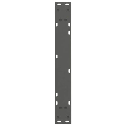Gambe Tavolo Pranzo a V 2 pz Antracite 70x(72-73,3)cm Acciaio - homemem39