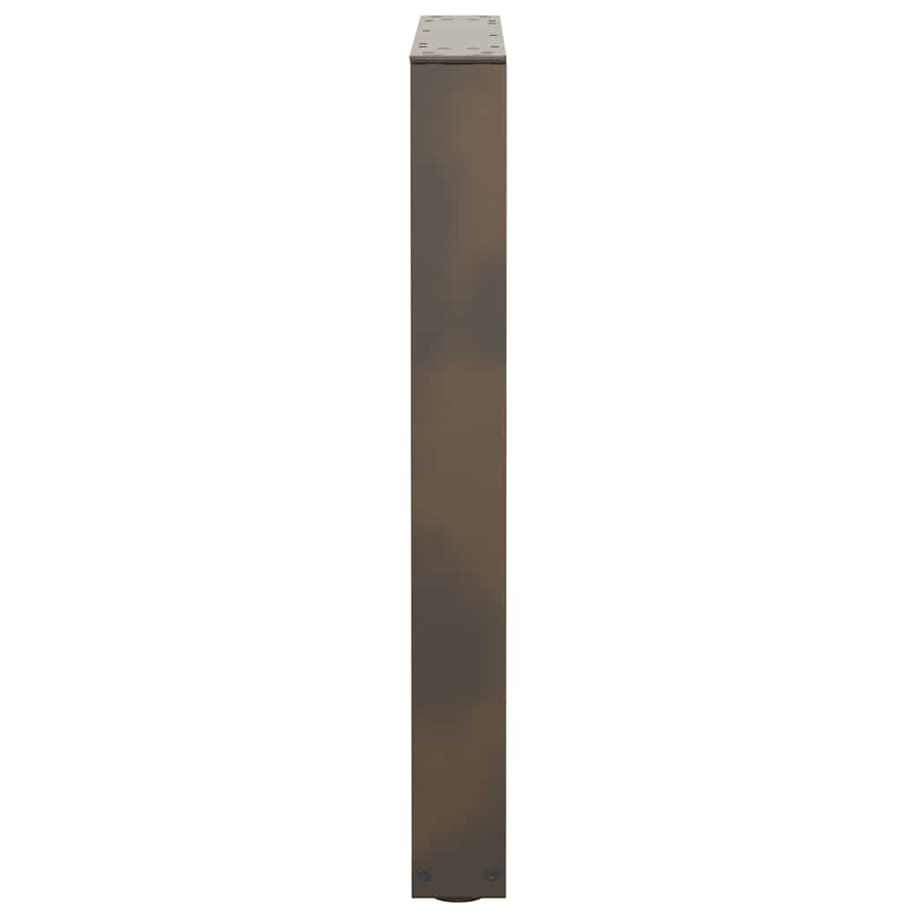 Gambe per Tavolo Pranzo a V 2pz Naturale 70x(72-73,3)cm Acciaio - homemem39