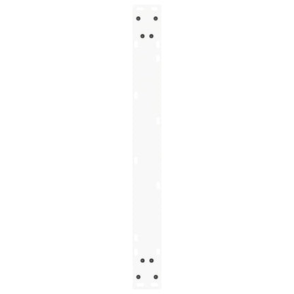 Gambe per Tavolo Pranzo a V 2 pz Bianco 80x(72-73,3)cm Acciaio - homemem39