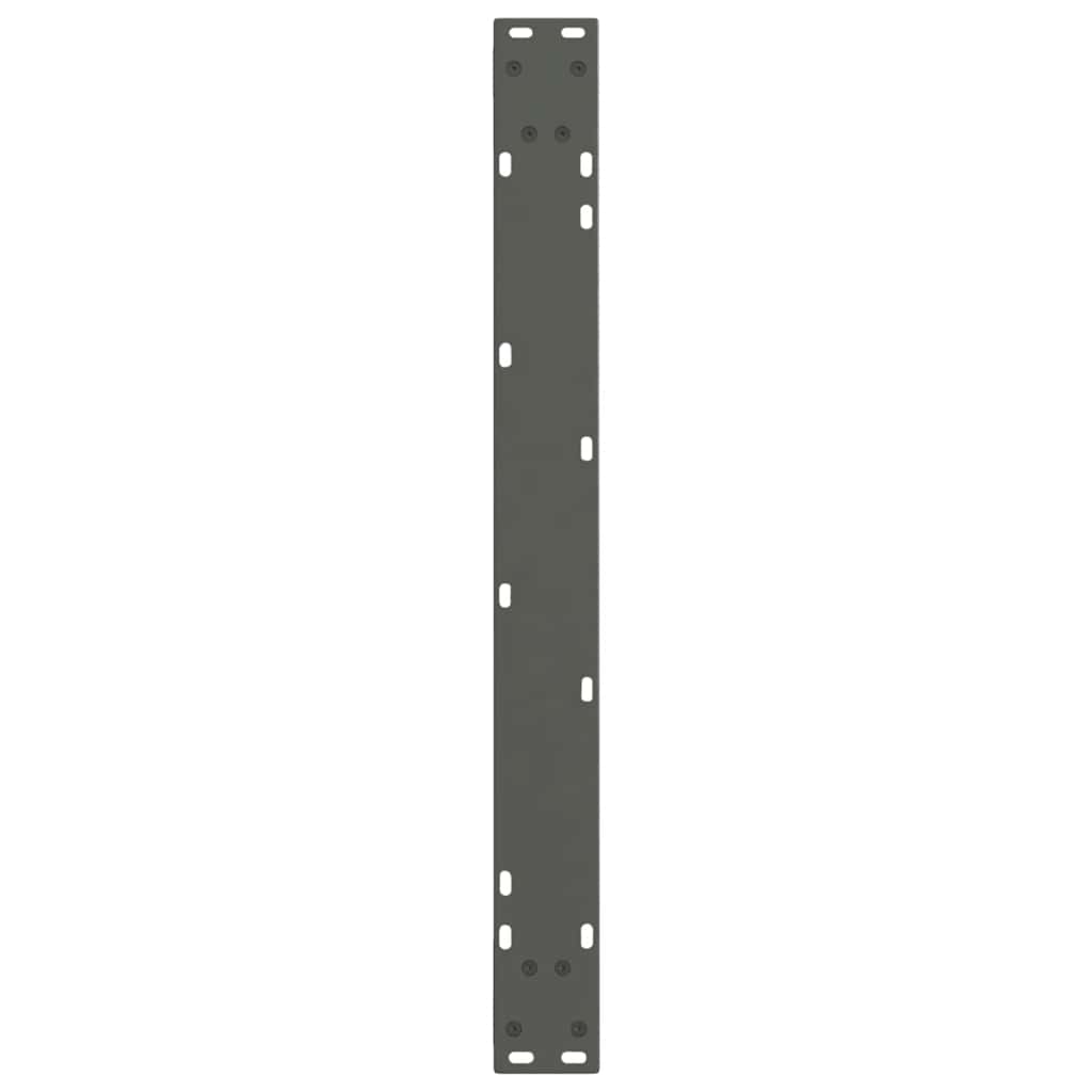 Gambe Tavolo Pranzo a V 2 pz Antracite 80x(72-73,3)cm Acciaio - homemem39