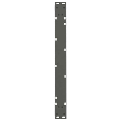 Gambe Tavolo Pranzo a V 2 pz Antracite 80x(72-73,3)cm Acciaio - homemem39