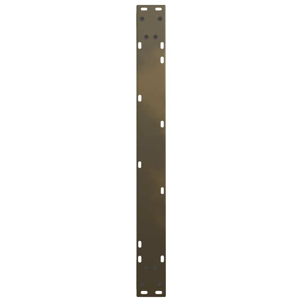 Gambe per Tavolo Pranzo a V 2pz Naturale 80x(72-73,3)cm Acciaio - homemem39