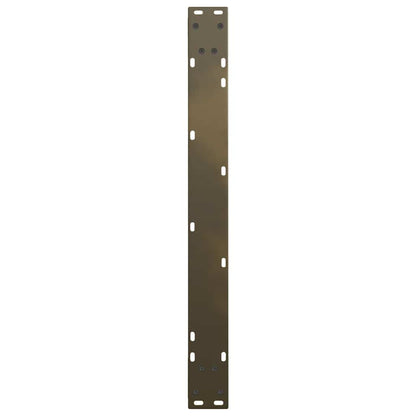 Gambe per Tavolo Pranzo a V 2pz Naturale 80x(72-73,3)cm Acciaio - homemem39