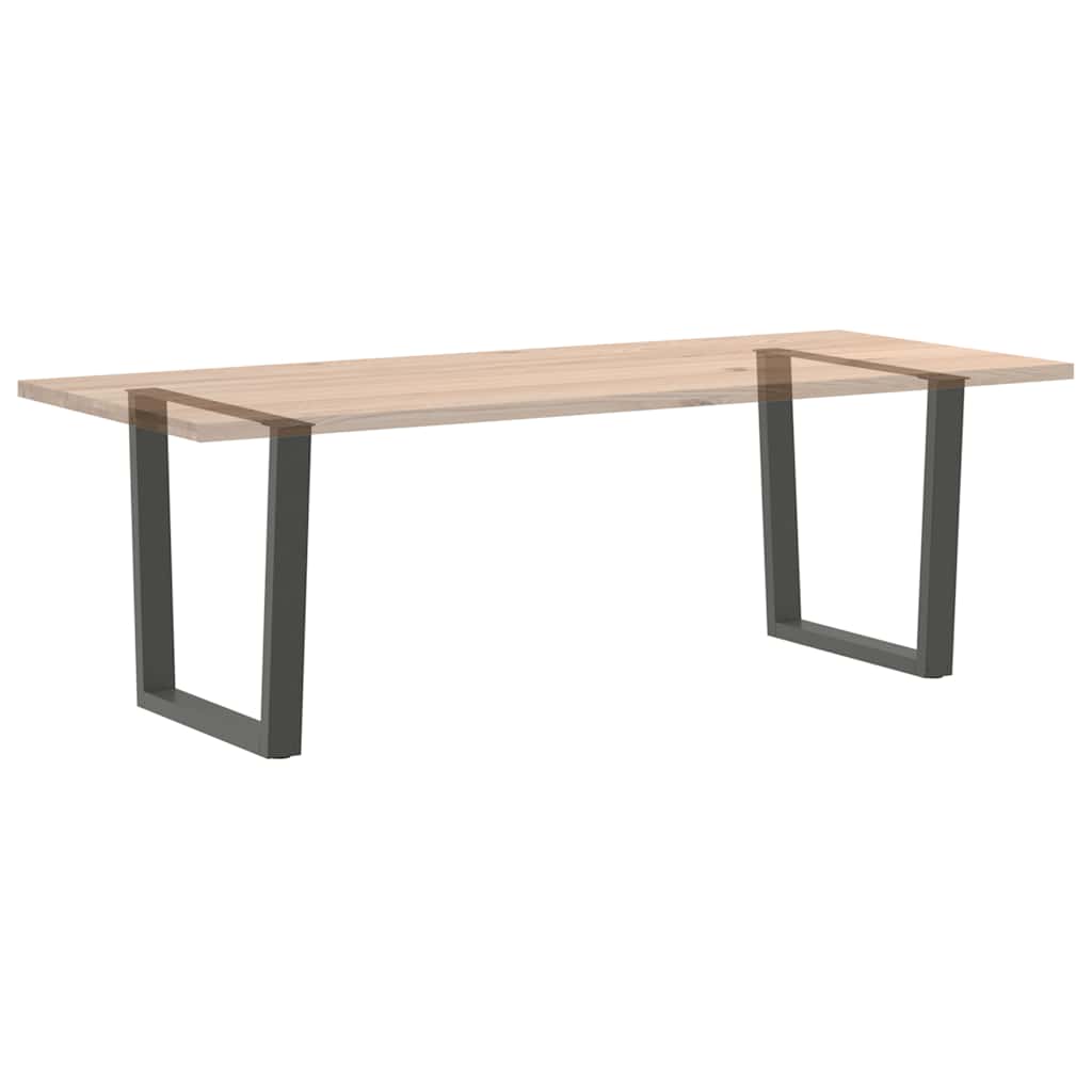 Gambe Tavolo Pranzo a V 2 pz Antracite 90x(72-73,3)cm Acciaio - homemem39