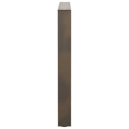 Gambe per Tavolo Pranzo a V 2pz Naturale 90x(72-73,3)cm Acciaio - homemem39
