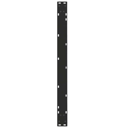 Gambe per Tavolo da Pranzo a V 2pz Nero 100x(72-73,3)cm Acciaio - homemem39