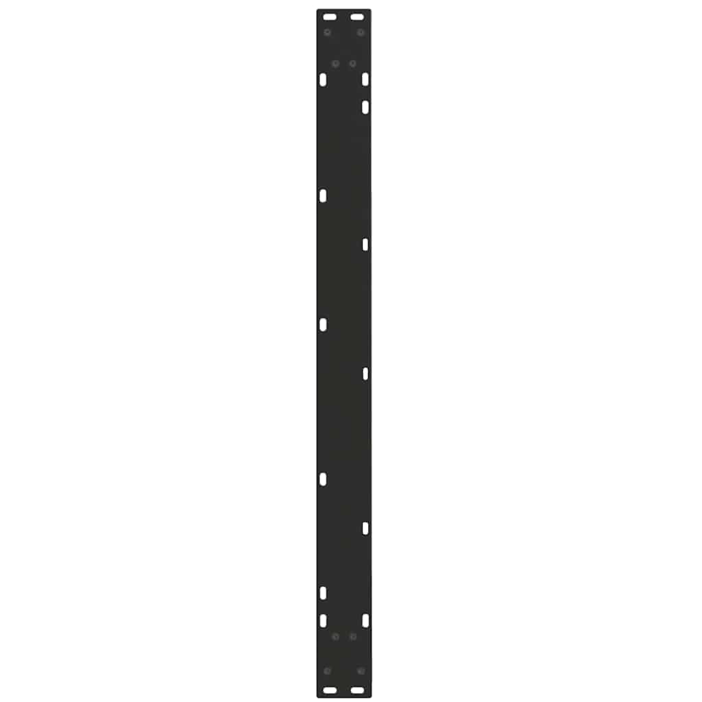 Gambe per tavolo da pranzo forma V 2 pz nere 100x(72-73,3) cm