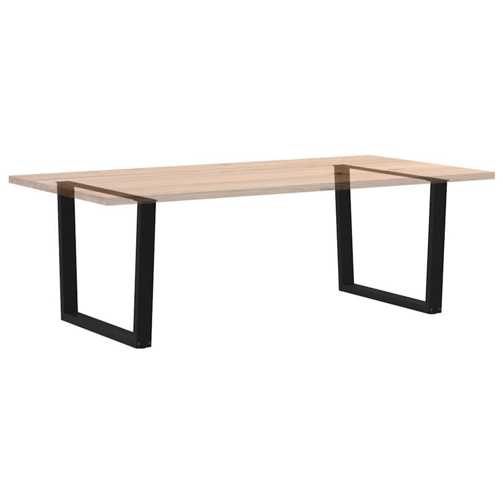 Gambe per Tavolo da Pranzo a V 2pz Nero 100x(72-73,3)cm Acciaio - homemem39