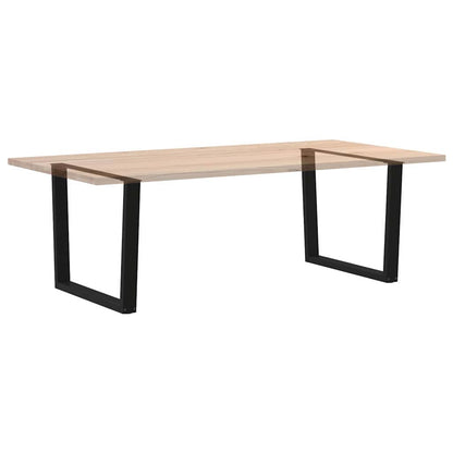 Gambe per Tavolo da Pranzo a V 2pz Nero 100x(72-73,3)cm Acciaio - homemem39