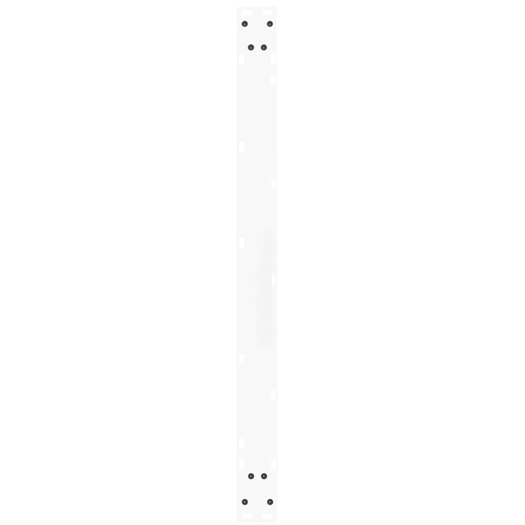 Gambe per Tavolo Pranzo a V 2 pz Bianco 100x(72-73,3)cm Acciaio - homemem39