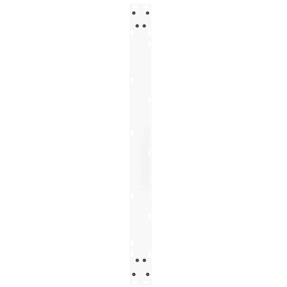 Gambe per Tavolo Pranzo a V 2 pz Bianco 100x(72-73,3)cm Acciaio - homemem39