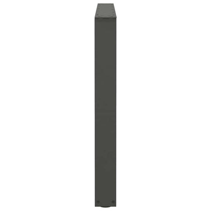 Gambe Tavolo Pranzo a V 2 pz Antracite 100x(72-73,3)cm Acciaio - homemem39