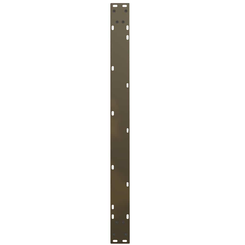 Gambe Tavolo Pranzo a V 2 pz Naturale 100x(72-73,3)cm Acciaio - homemem39