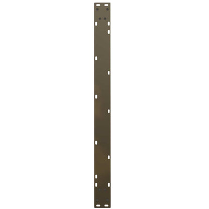 Gambe Tavolo Pranzo a V 2 pz Naturale 100x(72-73,3)cm Acciaio - homemem39