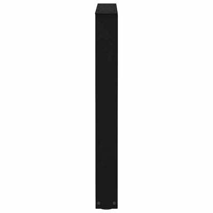 Gambe per tavolo da pranzo forma V 3 pz nere 70x(72-73,3) cm