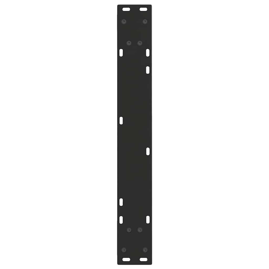 Gambe per Tavolo da Pranzo a V 3 pz Nero 70x(72-73,3)cm Acciaio - homemem39