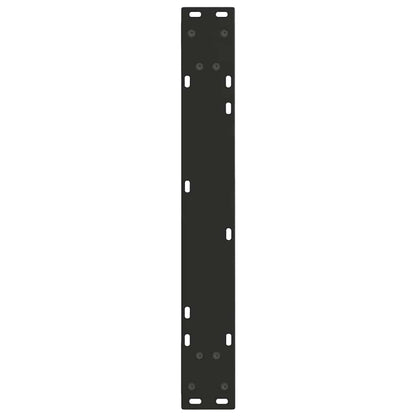 Gambe per tavolo da pranzo forma V 3 pz nere 70x(72-73,3) cm