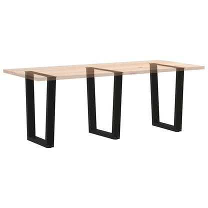 Gambe per Tavolo da Pranzo a V 3 pz Nero 70x(72-73,3)cm Acciaio - homemem39