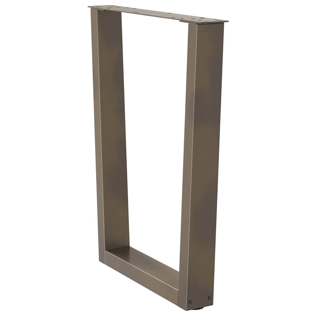 Gambe per Tavolo Pranzo a V 3pz Naturale 70x(72-73,3)cm Acciaio - homemem39