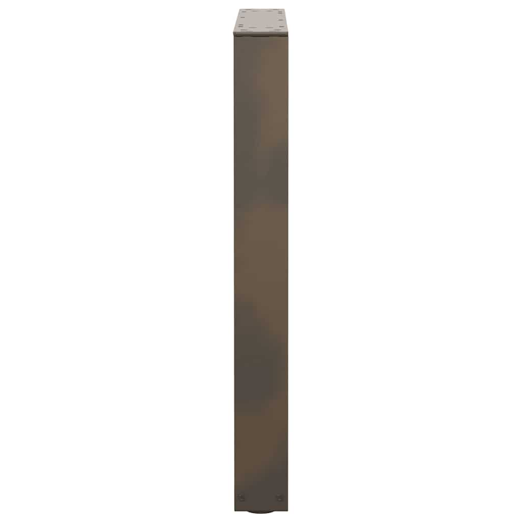 Gambe per Tavolo Pranzo a V 3pz Naturale 70x(72-73,3)cm Acciaio - homemem39