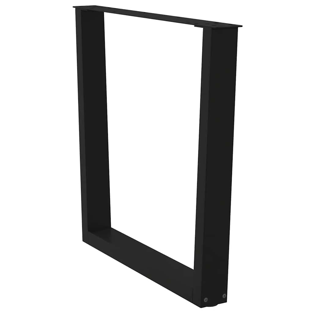 Gambe per Tavolo da Pranzo a V 3 pz Nero 80x(72-73,3)cm Acciaio - homemem39