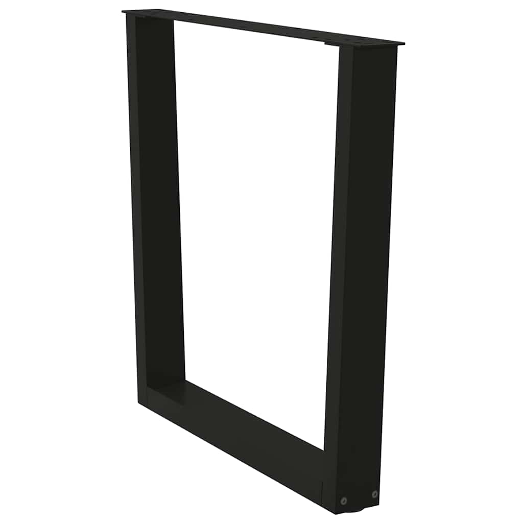 Gambe per Tavolo da Pranzo a V 3 pz Nero 90x(72-73,3)cm Acciaio - homemem39