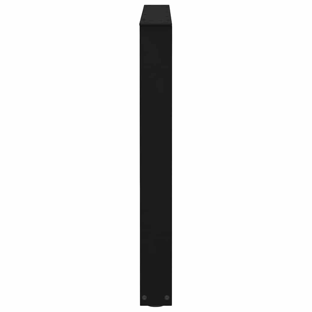Gambe per Tavolo da Pranzo a V 3 pz Nero 90x(72-73,3)cm Acciaio - homemem39