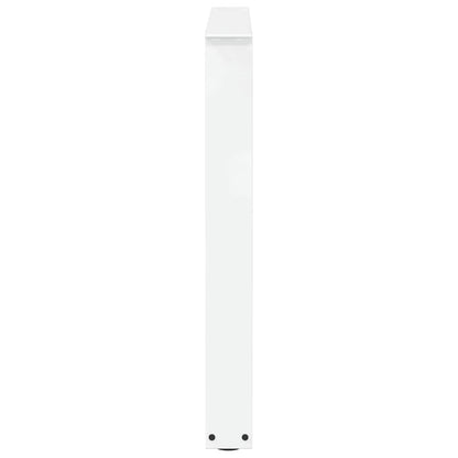 Gambe per Tavolo Pranzo a V 3 pz Bianco 90x(72-73,3)cm Acciaio - homemem39