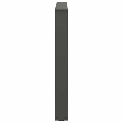 Gambe Tavolo Pranzo a V 3 pz Antracite 90x(72-73,3)cm Acciaio - homemem39