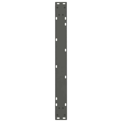 Gambe Tavolo Pranzo a V 3 pz Antracite 90x(72-73,3)cm Acciaio - homemem39