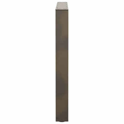 Gambe per Tavolo Pranzo a V 3pz Naturale 90x(72-73,3)cm Acciaio - homemem39