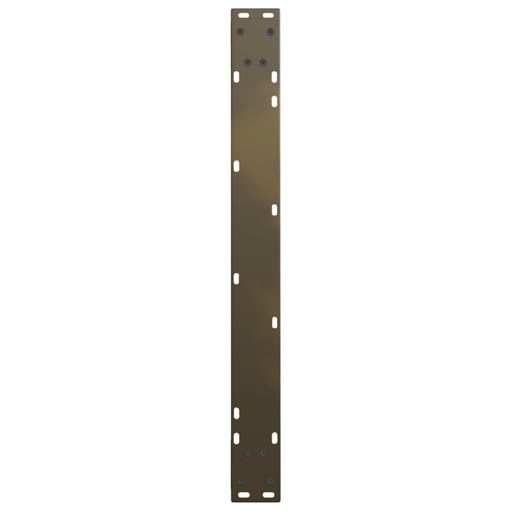 Gambe per Tavolo Pranzo a V 3pz Naturale 90x(72-73,3)cm Acciaio - homemem39