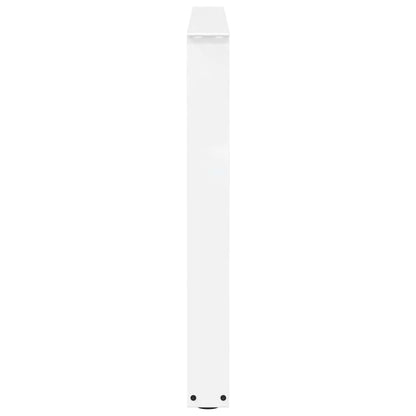Gambe per Tavolo Pranzo a V 3 pz Bianco 100x(72-73,3)cm Acciaio - homemem39