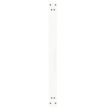 Gambe per Tavolo Pranzo a V 3 pz Bianco 100x(72-73,3)cm Acciaio - homemem39