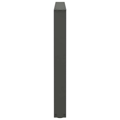 Gambe Tavolo Pranzo a V 3 pz Antracite 100x(72-73,3)cm Acciaio - homemem39