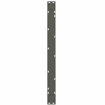 Gambe Tavolo Pranzo a V 3 pz Antracite 100x(72-73,3)cm Acciaio - homemem39
