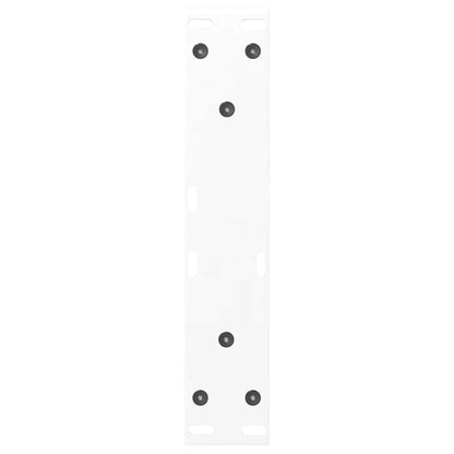 Gambe per Tavolino 2 pz Bianco 30x(30-31,3) cm in Acciaio - homemem39