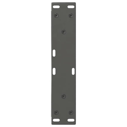 Gambe per tavolino 2 pz Antracite 30x(30-31,3) cm Acciaio