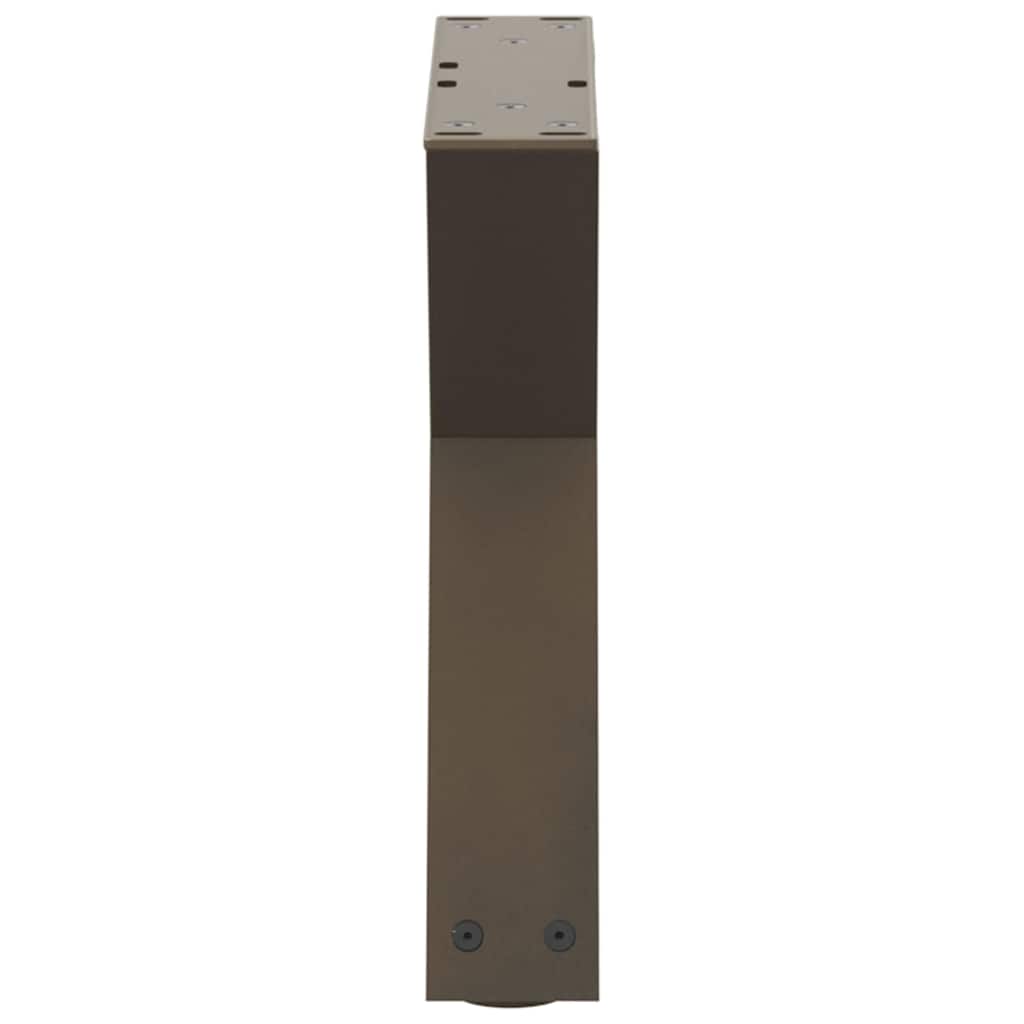 Gambe per Tavolino 2 pz Naturale 30x(30-31,3) cm in Acciaio - homemem39