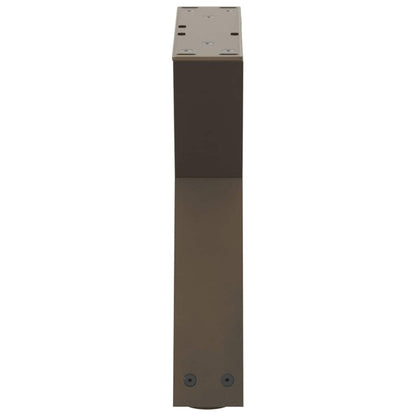 Gambe per Tavolino 2 pz Naturale 30x(30-31,3) cm in Acciaio - homemem39