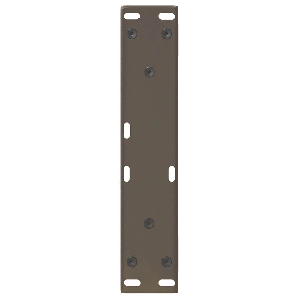 Gambe per Tavolino 2 pz Naturale 30x(30-31,3) cm in Acciaio - homemem39