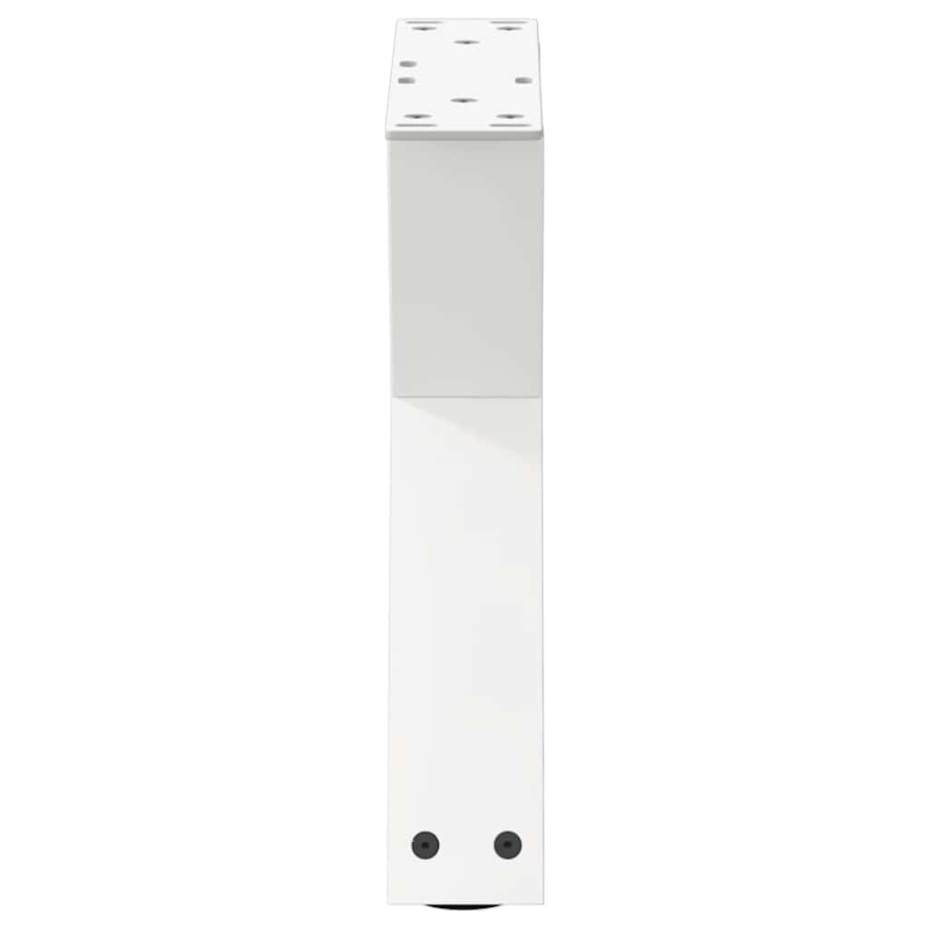 Gambe per Tavolino 2 pz Bianco 40x(30-31,3) cm in Acciaio - homemem39