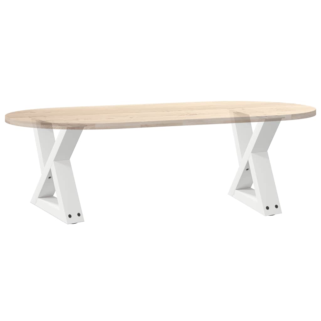 Gambe per Tavolino 2 pz Bianco 40x(30-31,3) cm in Acciaio - homemem39