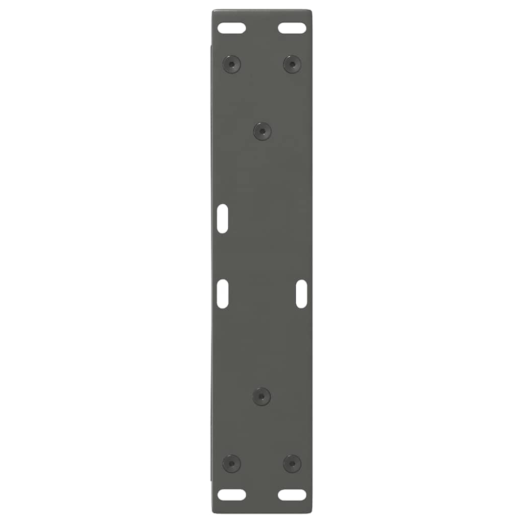 Gambe per Tavolino 2 pz Antracite 40x(30-31,3) cm in Acciaio - homemem39