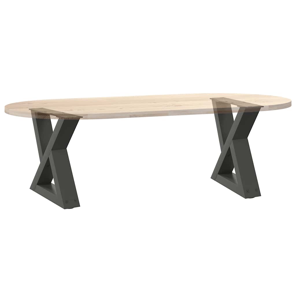 Gambe per Tavolino 2 pz Antracite 40x(30-31,3) cm in Acciaio - homemem39