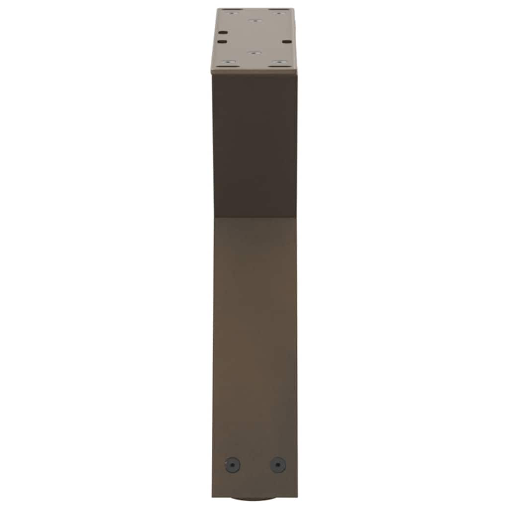 Gambe per Tavolino 2 pz Naturale 40x(30-31,3) cm in Acciaio - homemem39