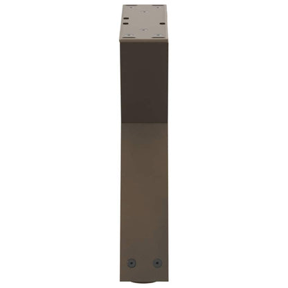 Gambe per Tavolino 2 pz Naturale 40x(30-31,3) cm in Acciaio - homemem39
