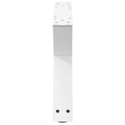 Gambe per Tavolino 2 pz Bianco 50x(30-31,3) cm in Acciaio - homemem39