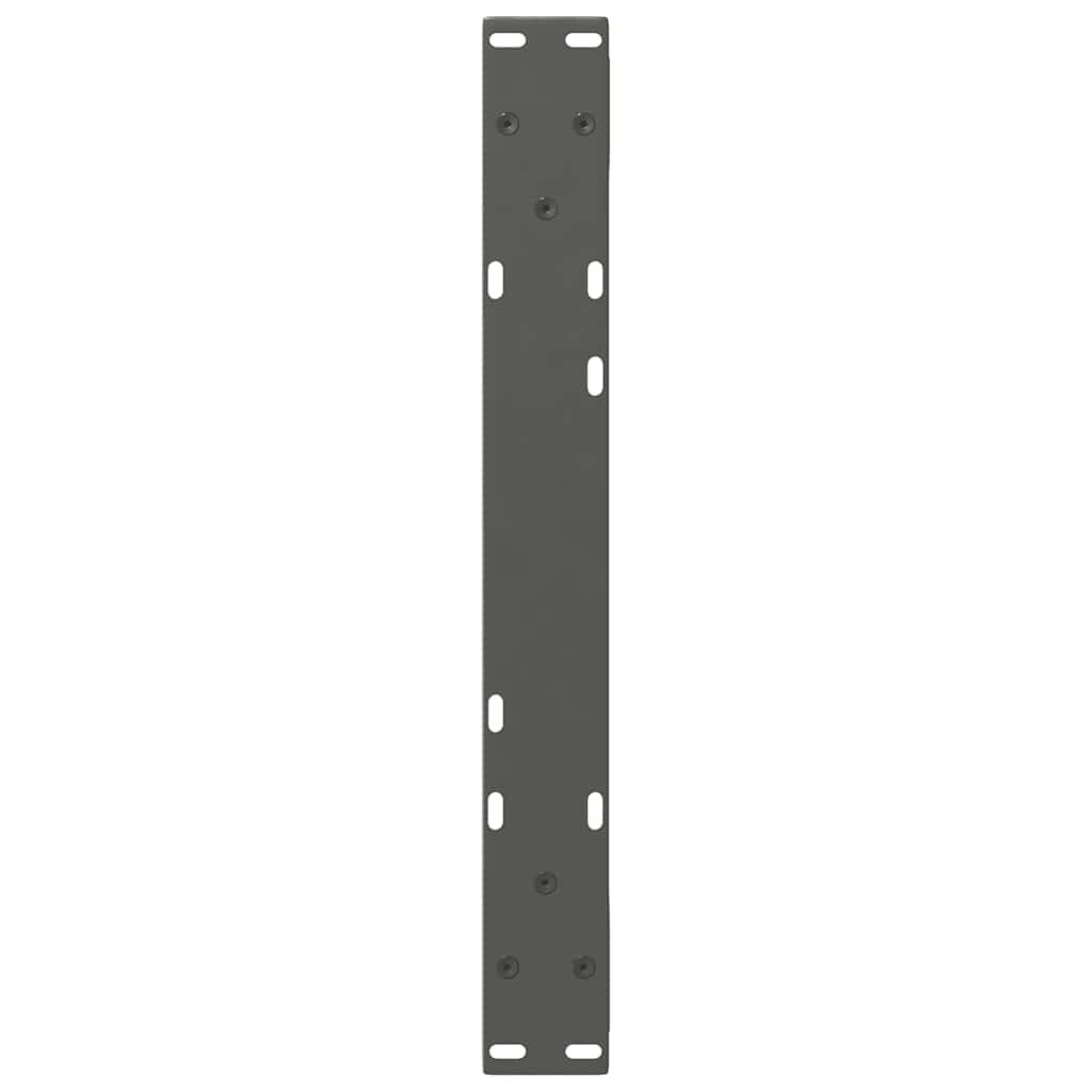 Gambe per Tavolino 2 pz Antracite 50x(30-31,3) cm in Acciaio - homemem39